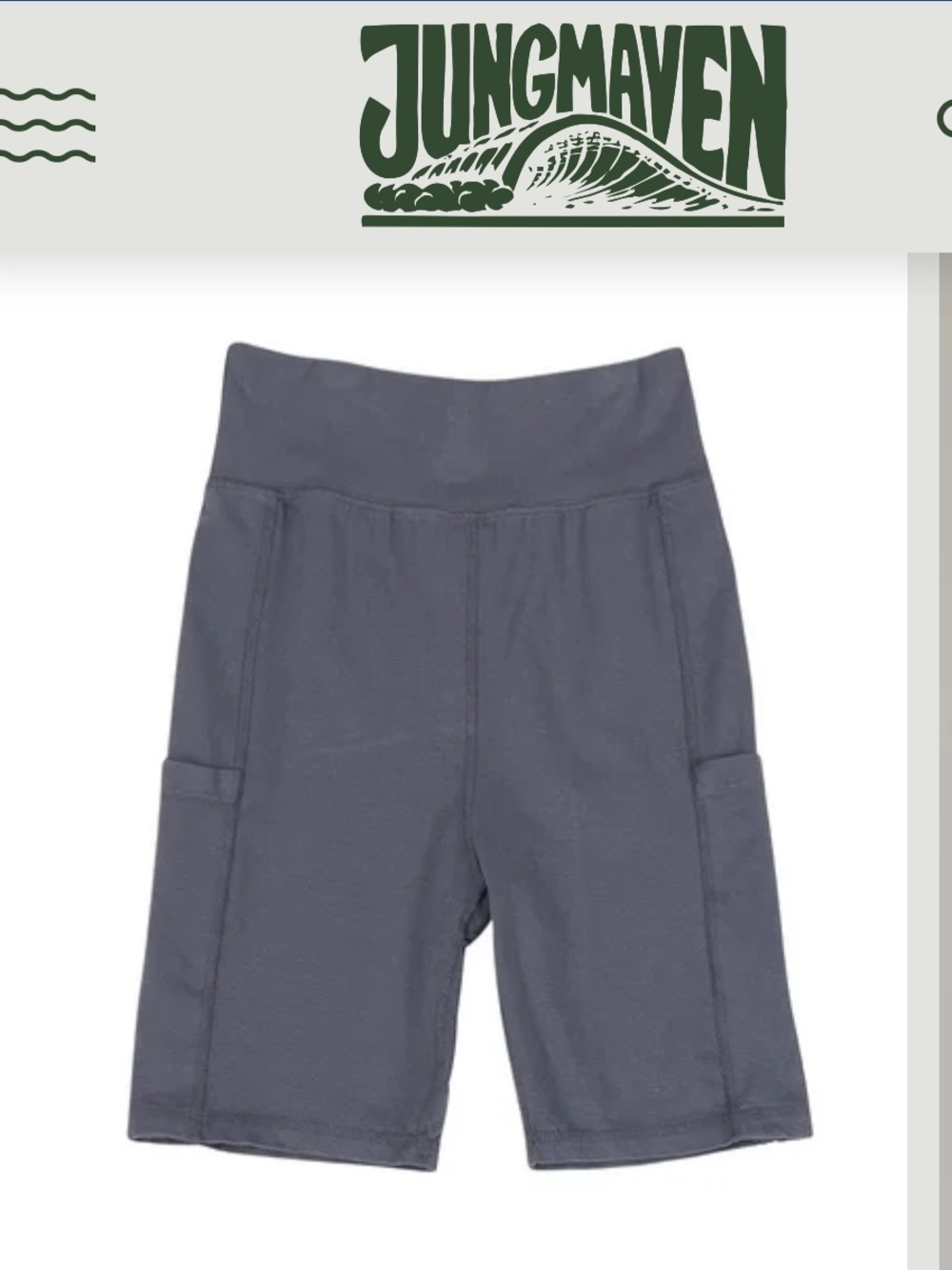 Jungmaven Bike Short With Pocket, Color Diesel Grey, Size L